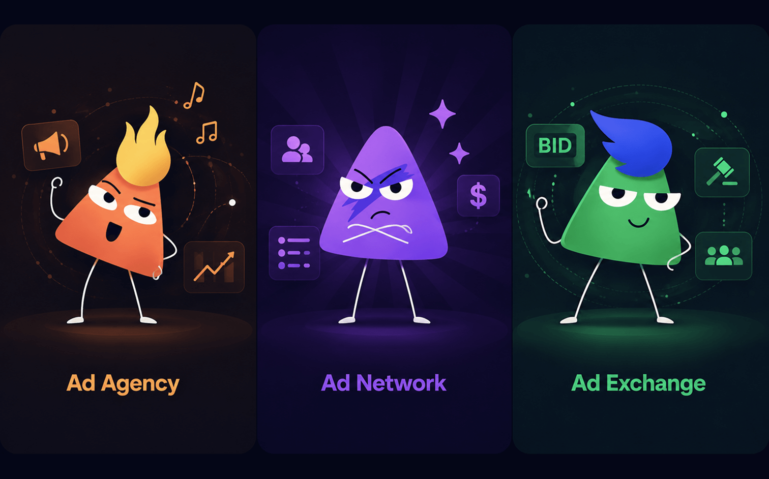 Ad Agency vs Ad Network vs Ad Exchange