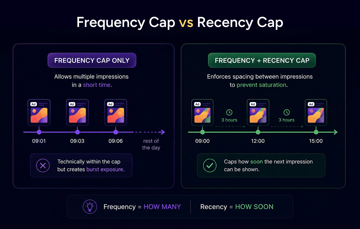 Frequency Cap vs Recency Cap