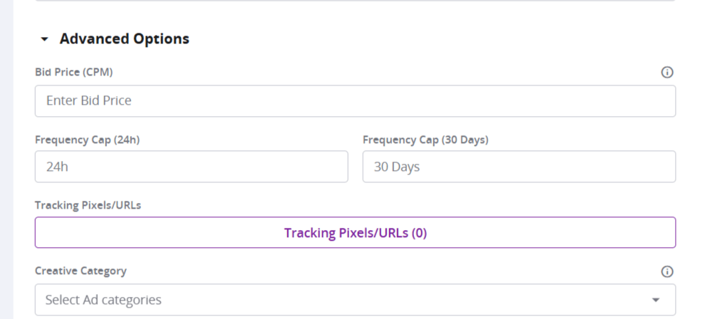 banner-level frequency capping in Epom DSP