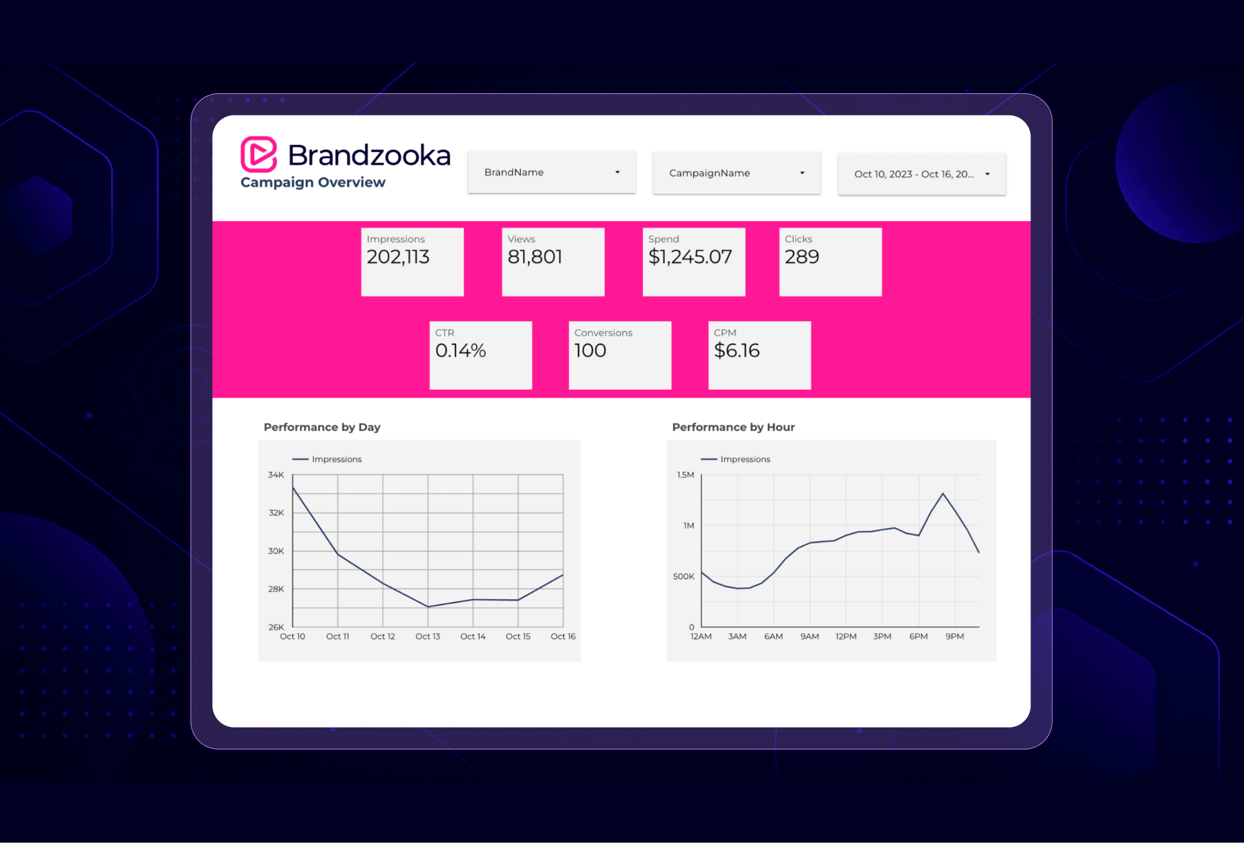 Brandzooka dashboard