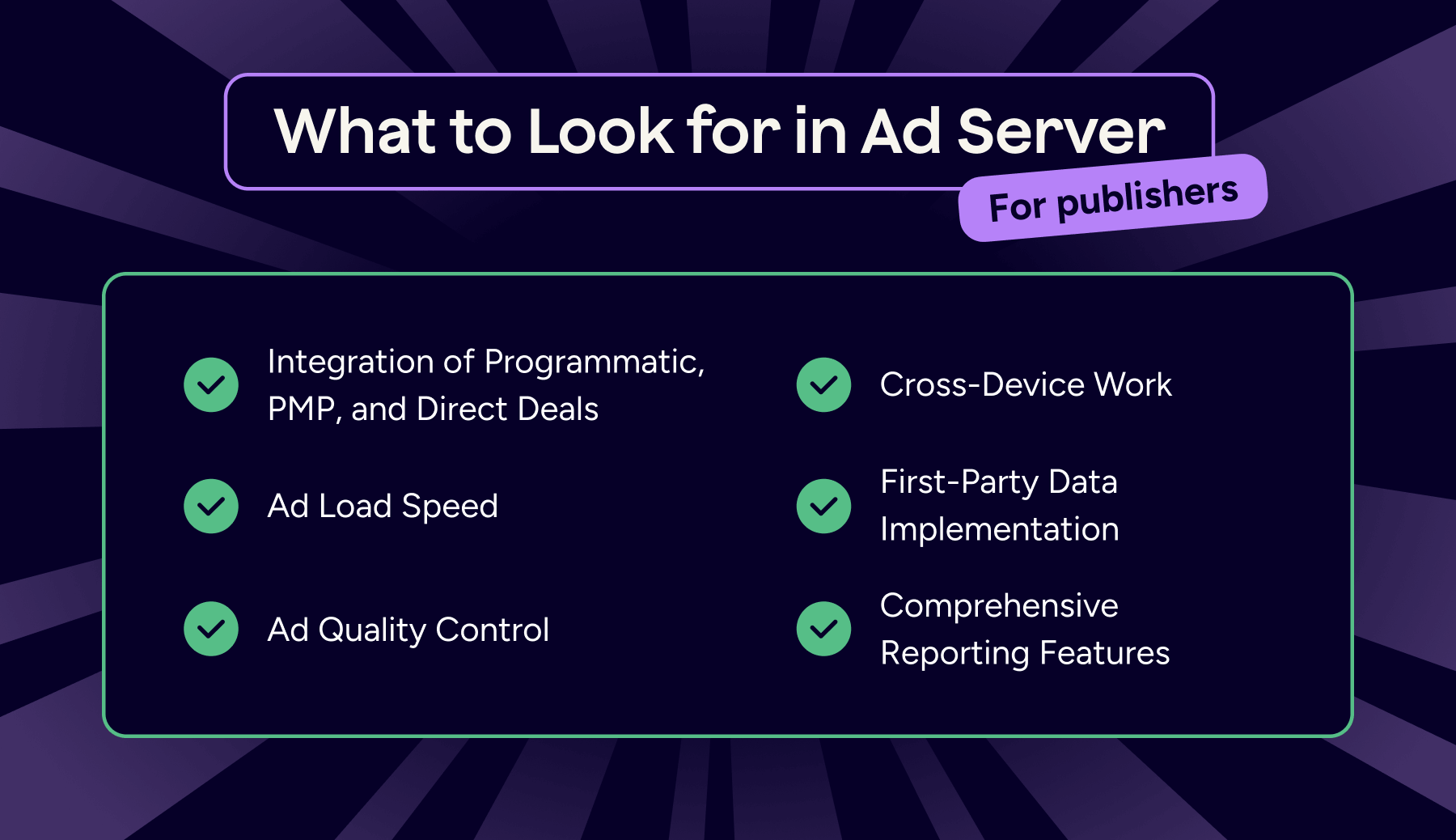 What to Look for in Ad Server for Publishers
