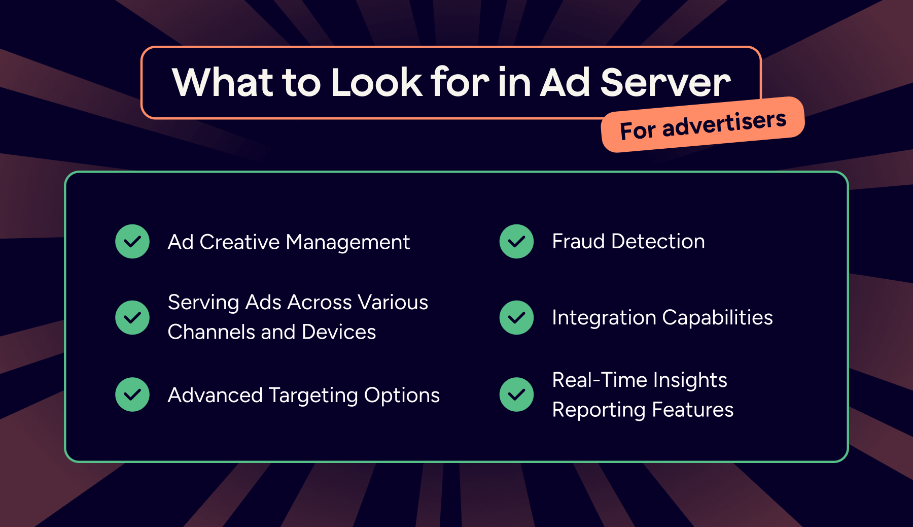 What to Look for in Ad Server for Advertisers