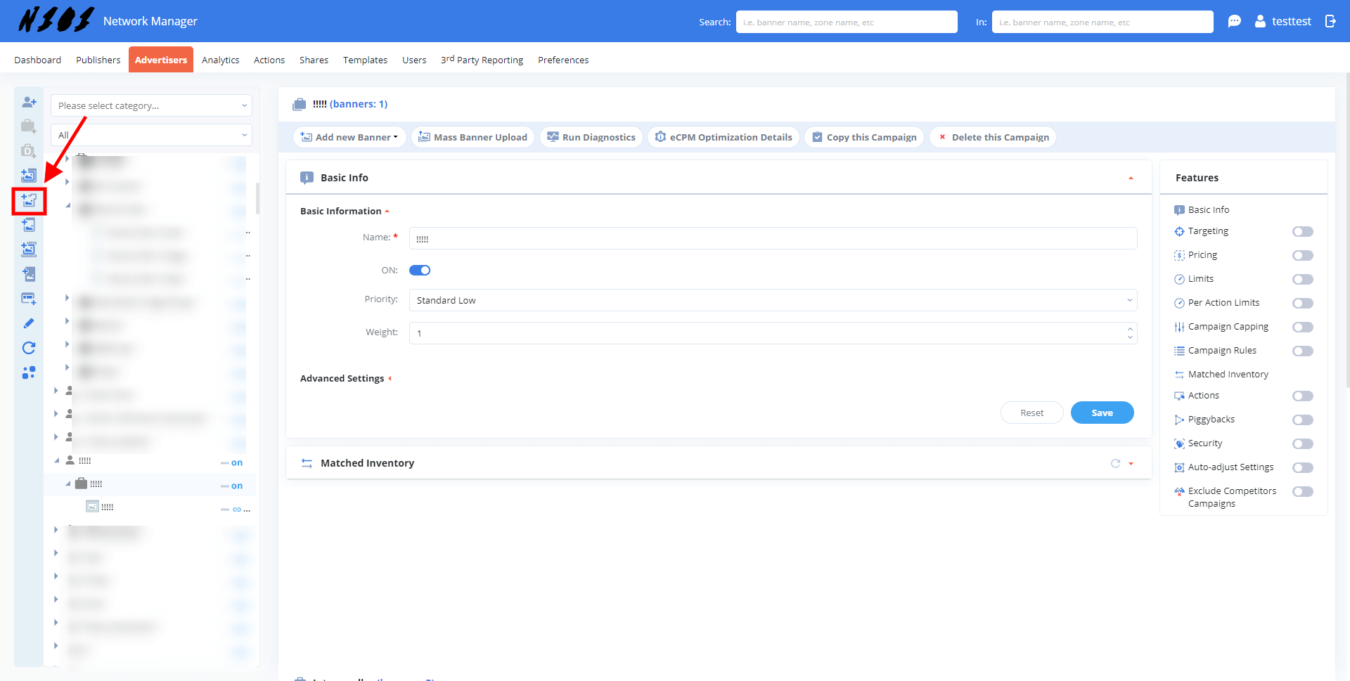 ad server non-standard banner creation
