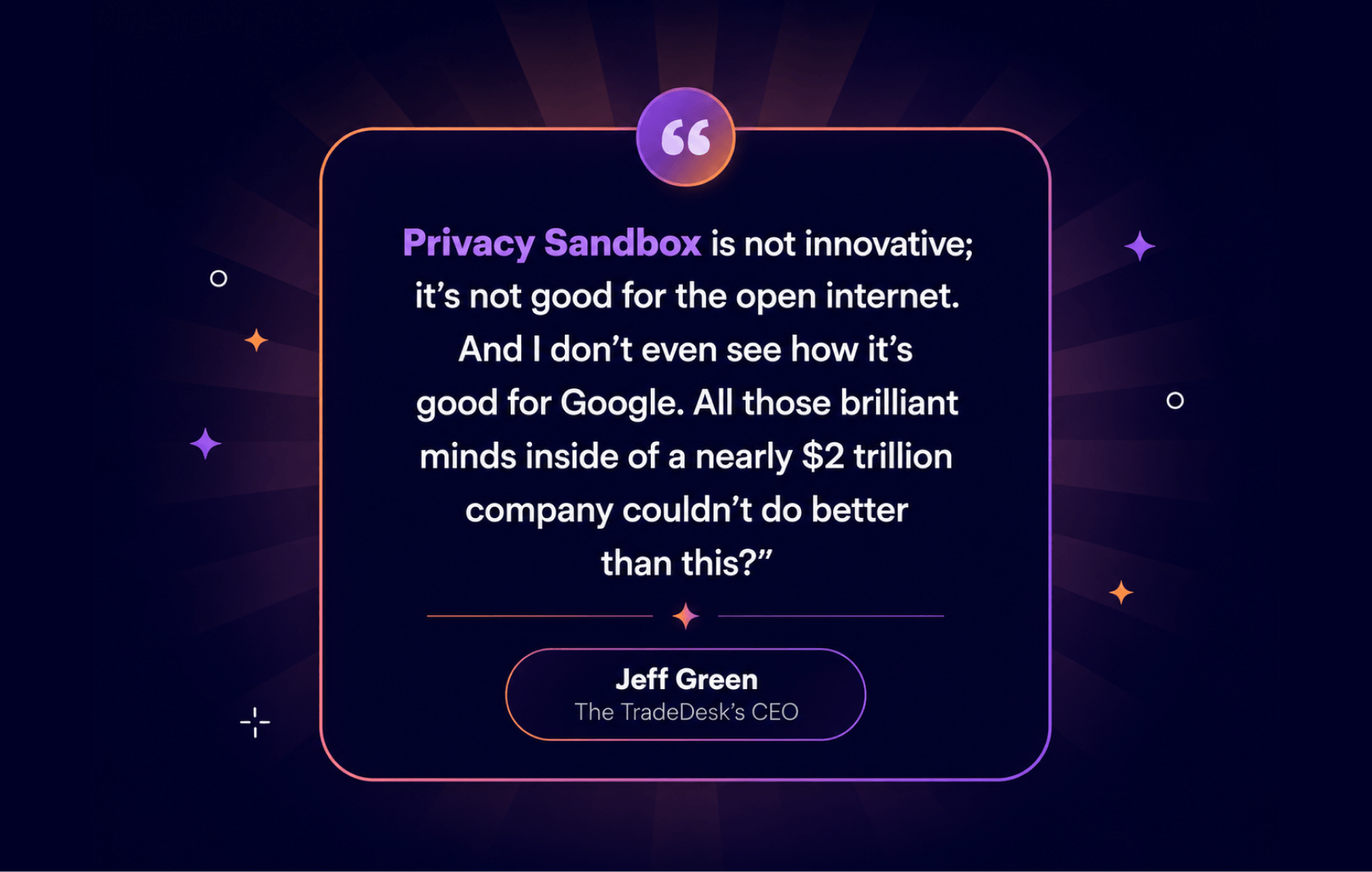 Privacy Sandbox Critique