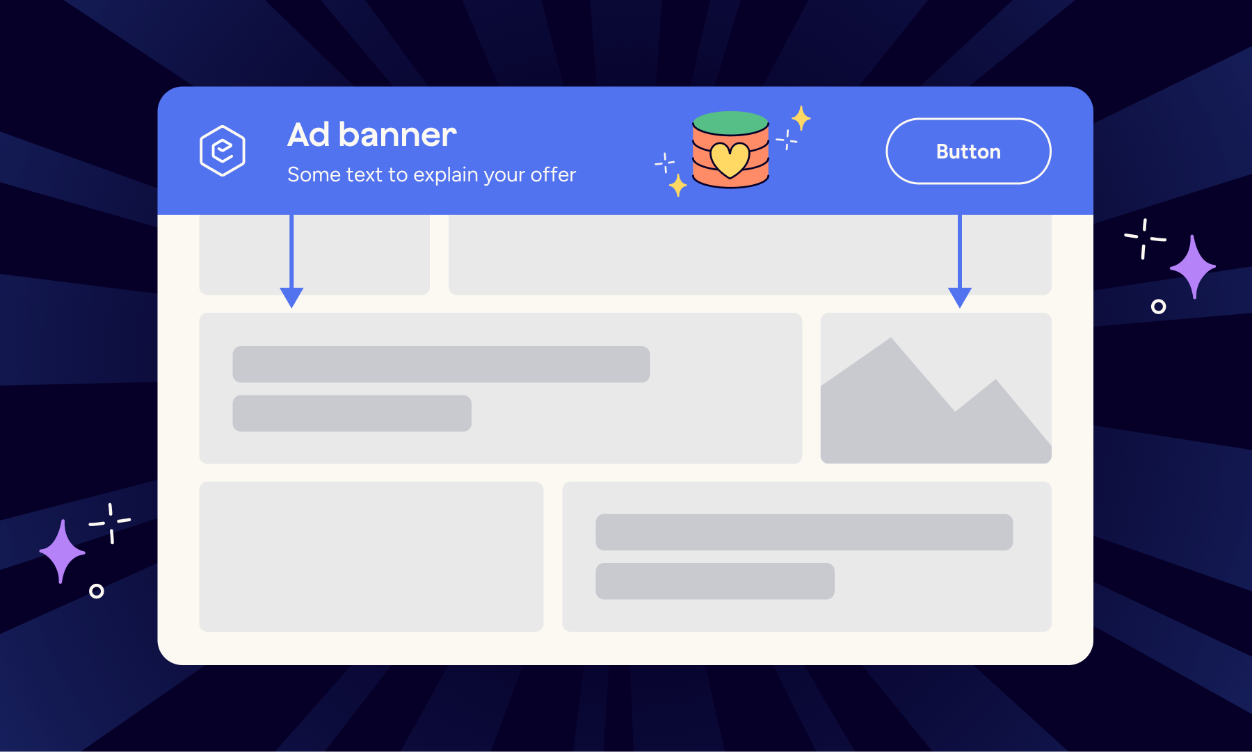 HTML5 pushdown ad