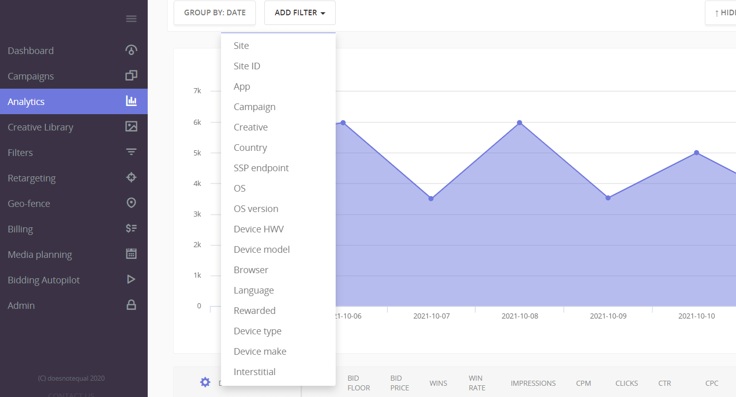 New filters in Epom WL DSP