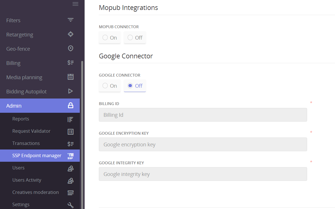 MoPub and Google Epom white-label DSP SDK
