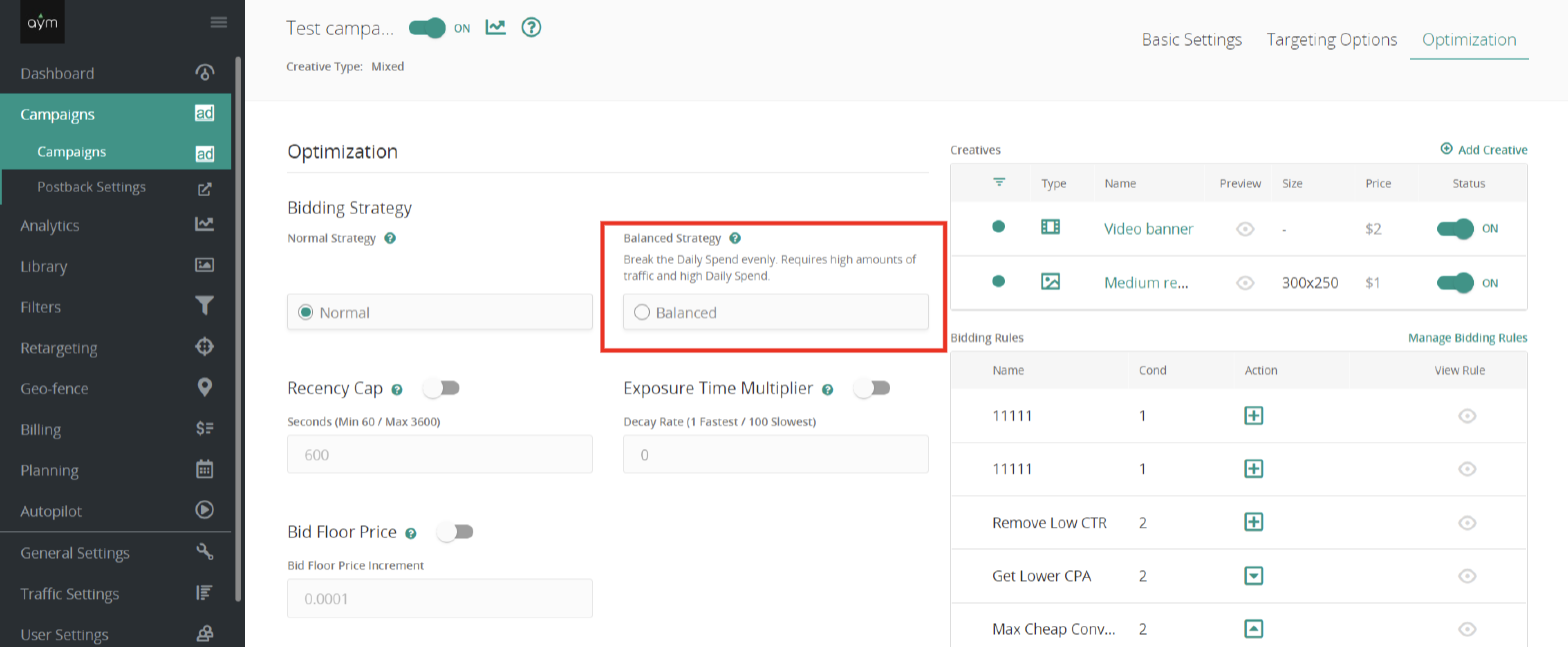 Epom white-label DSP 5.5 improved tooltips