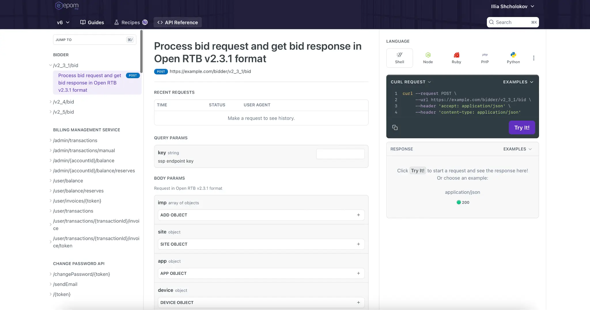 Epom ReadMi Help Center + Swagger Integration