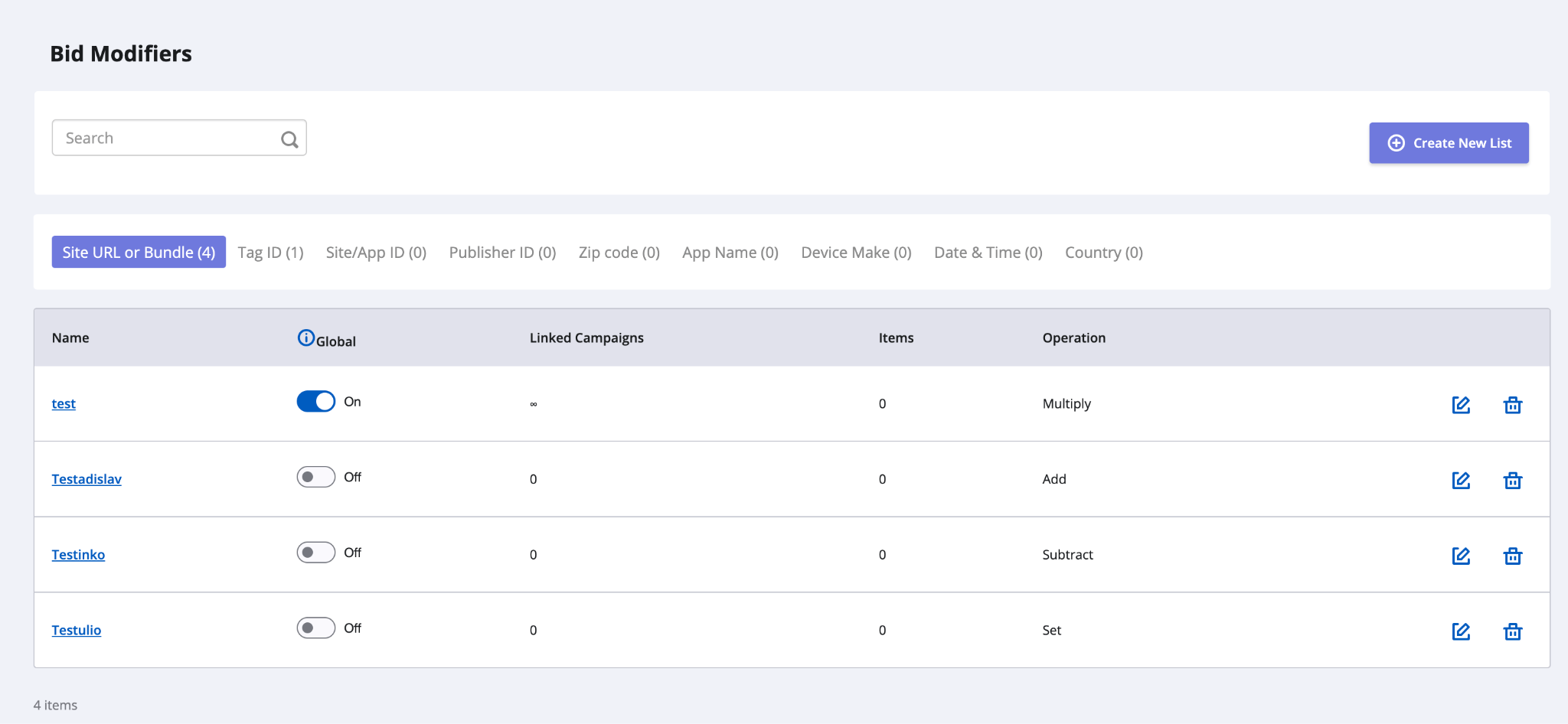 bid modifiers update
