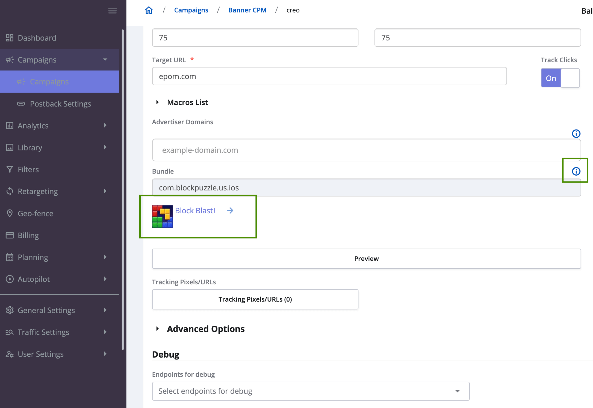 creative bundle support