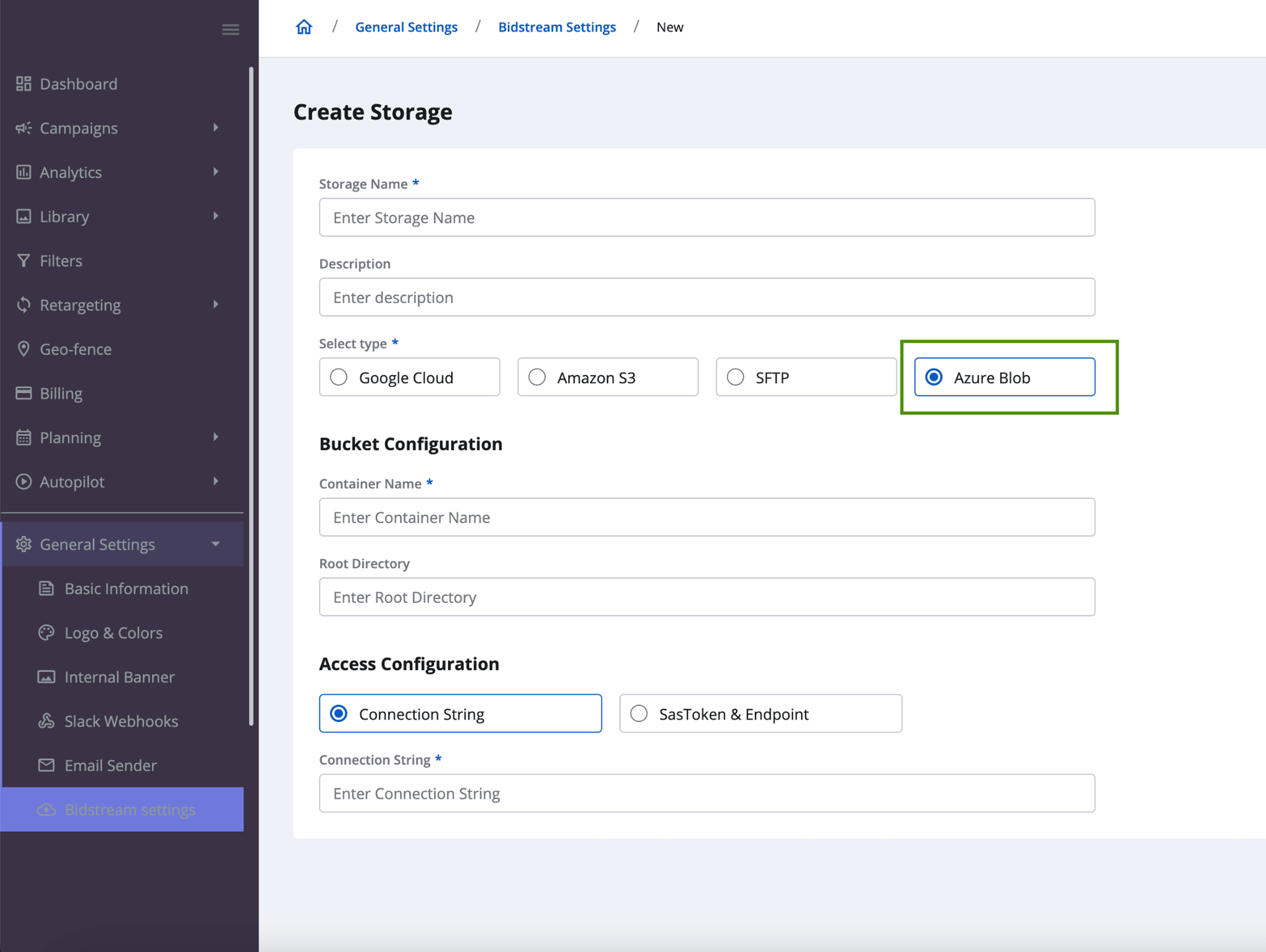 Azure Blob Implementation