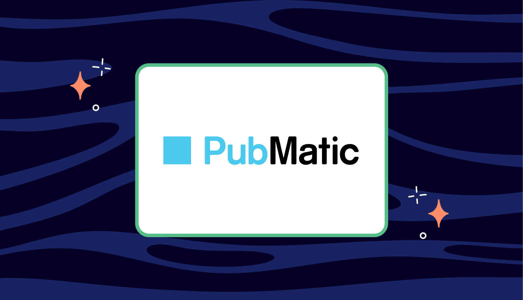 PubMatic logo with blue square icon
